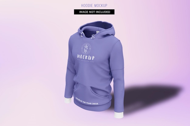 Maquette de sweat à capuche Showcase en couleur de l'année 2022