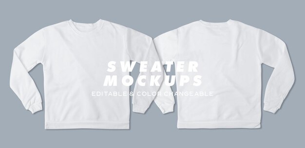 Maquette De Sweat-shirt Blanc Psd, Modèle Pour Votre Conception.