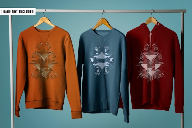 Une maquette de sweat-shirt