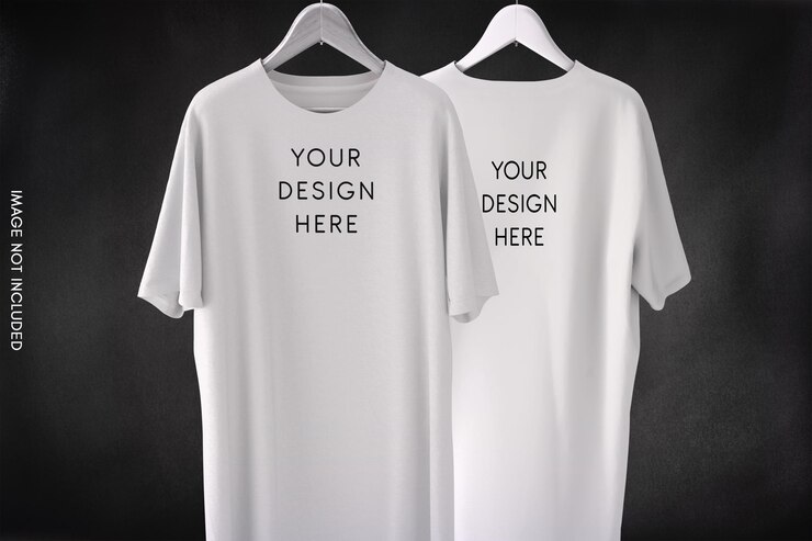 Maquette de t-shirt blanc simple