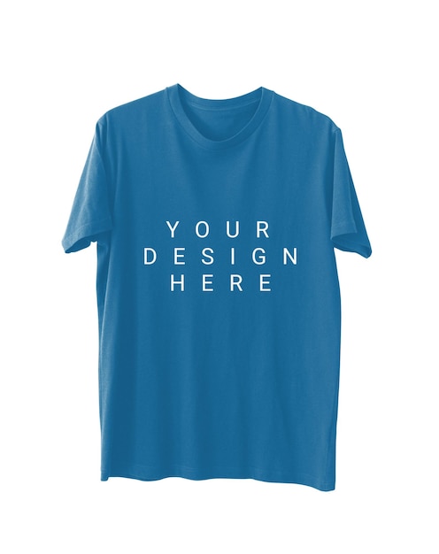 Maquette de t-shirt bleu Télécharger PSD gratuit