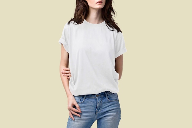Maquette de t-shirt homme et femme