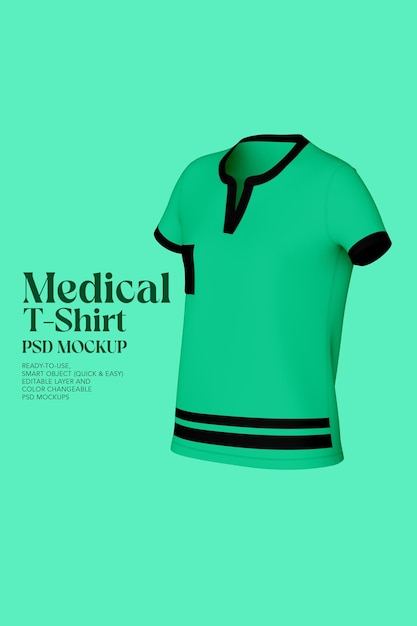 PSD maquette de t-shirt médical