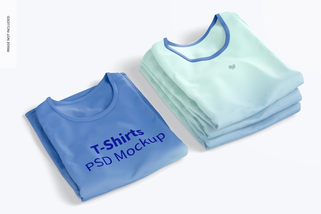 Maquette De T-shirts, Pliée