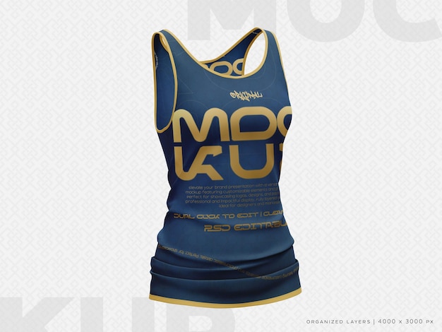 Une maquette de tank top pour femmes
