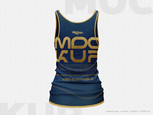 Une maquette de tank top pour femmes