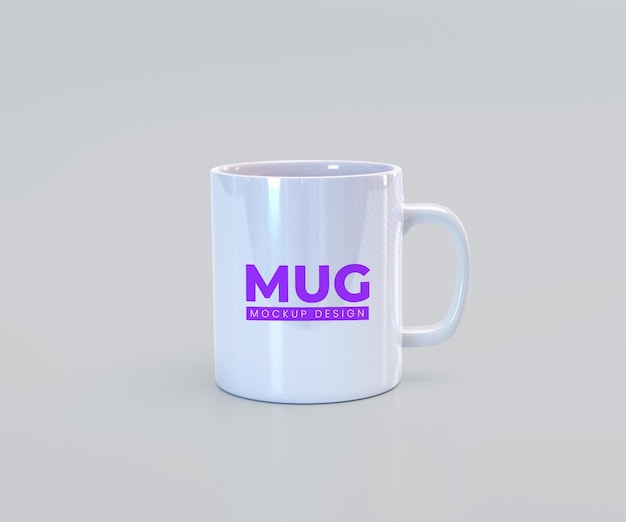 Maquette de tasse blanche rendu 3d