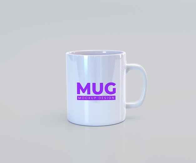 PSD maquette de tasse blanche rendu 3d