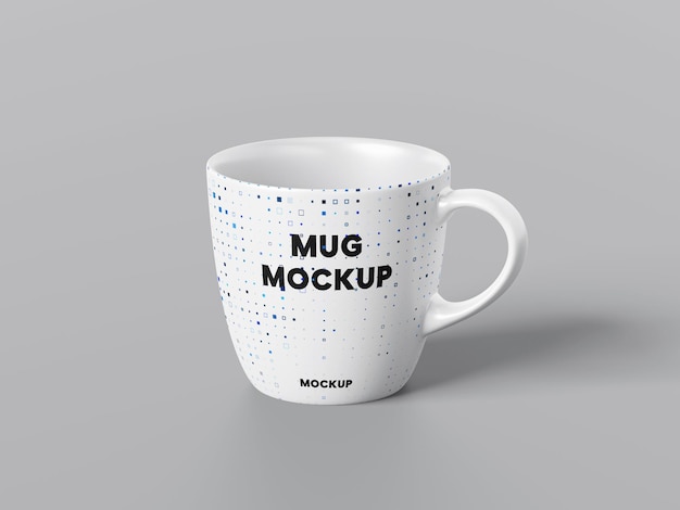 une maquette de tasse blanche