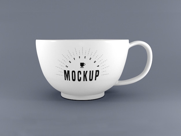 Maquette de tasse blanche