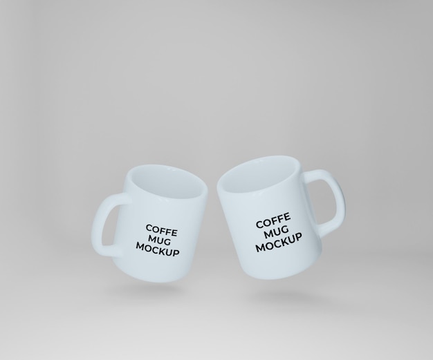 PSD maquette de tasse à café 3d modifiable