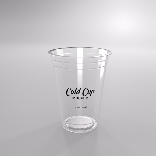 Maquette de tasse froide réaliste