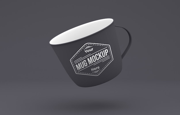 PSD maquette de tasse réaliste rendu 3d isolé