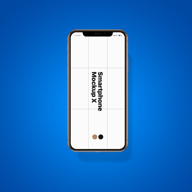 Une maquette de téléphone intelligent
