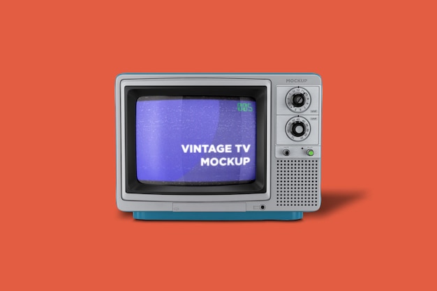 Une maquette de télévision vintage