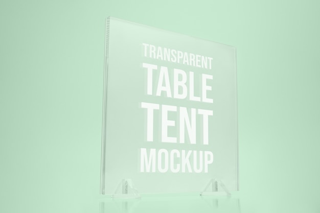 PSD maquette de tente de table en verre transparent