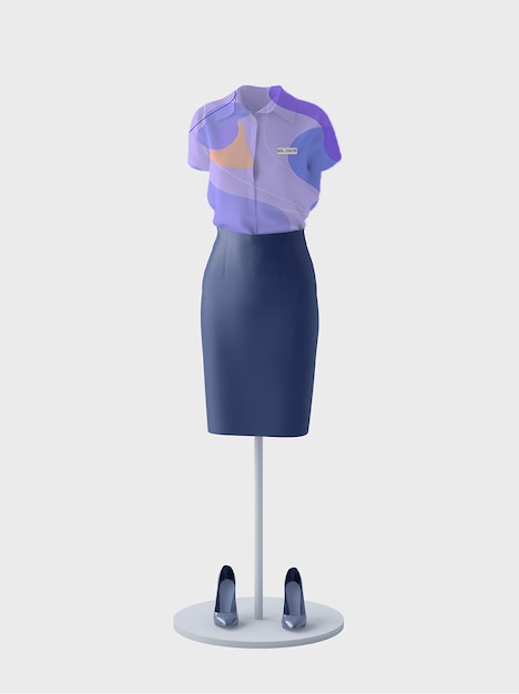 maquette de tenue de service