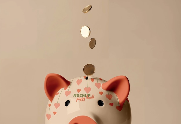 Une maquette de tirelire pour économiser de l'argent