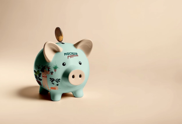Une maquette de tirelire pour économiser de l'argent
