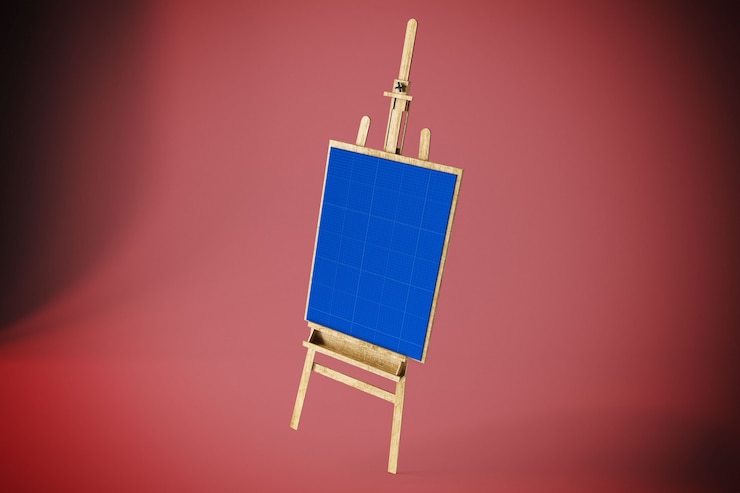 PSD maquette de toile d'art