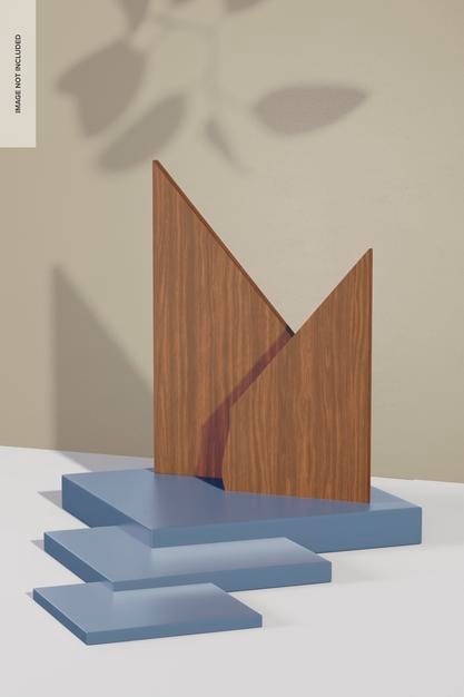 Maquette de toile de fond en bois irrégulière