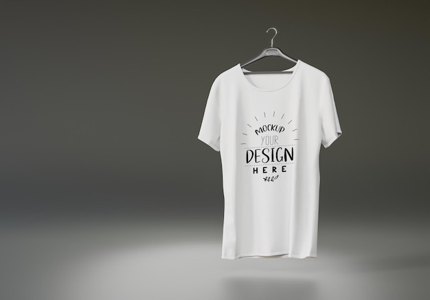 Maquette Tshirt Pour La Publicité Rendu 3d Psd