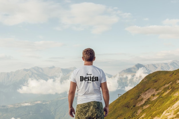 Maquette De Tshirt Psd Homme élégant