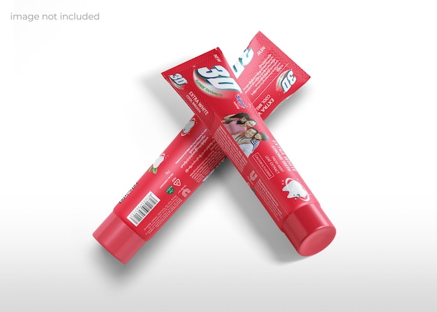 Maquette de tube de dentifrice