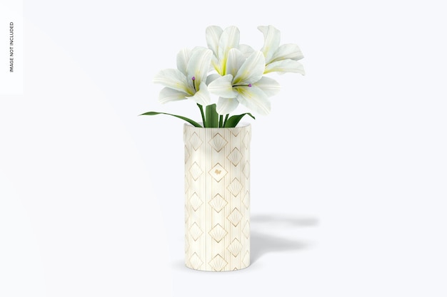 Maquette de vase à fleurs en céramique