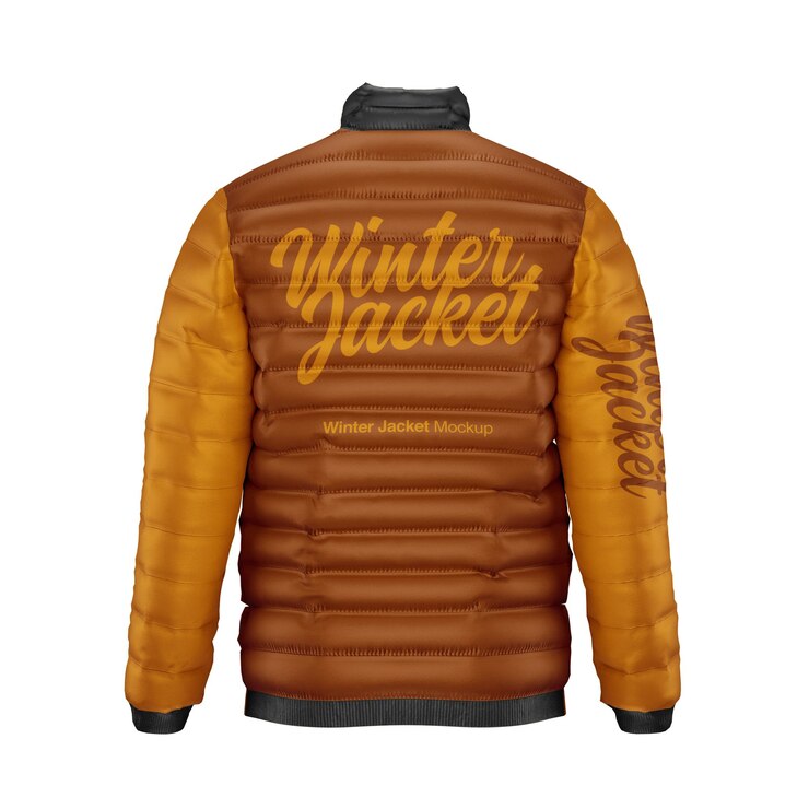PSD une maquette de veste d'hiver