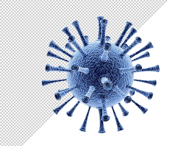 PSD maquette de virus ou de bactéries