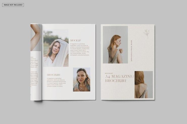 Maquettes de brochures A4