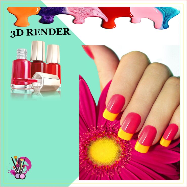 PSD maquiagem fairness creme de beleza rosto bonito mão pé brilhante esmalte de unhas