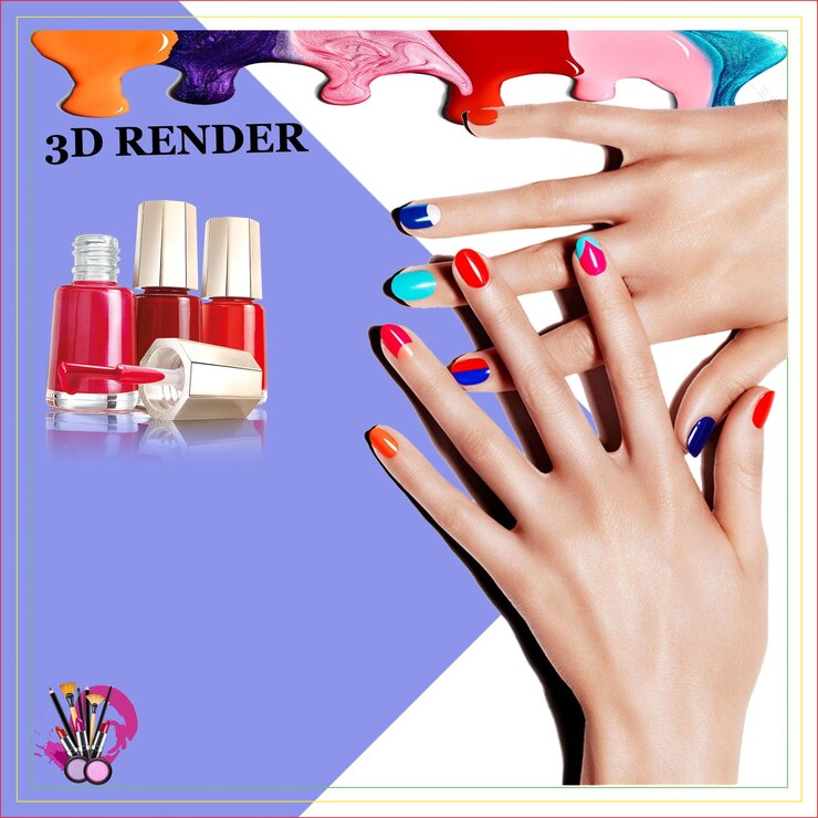PSD maquiagem fairness creme de beleza rosto bonito mão pé brilhante esmalte de unhas