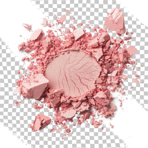 PSD un maquillage rose avec un grand ombre-l'œil dessus