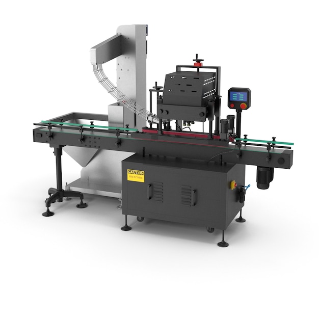 Máquina automática de tapagem de garrafas para embalagens industriais