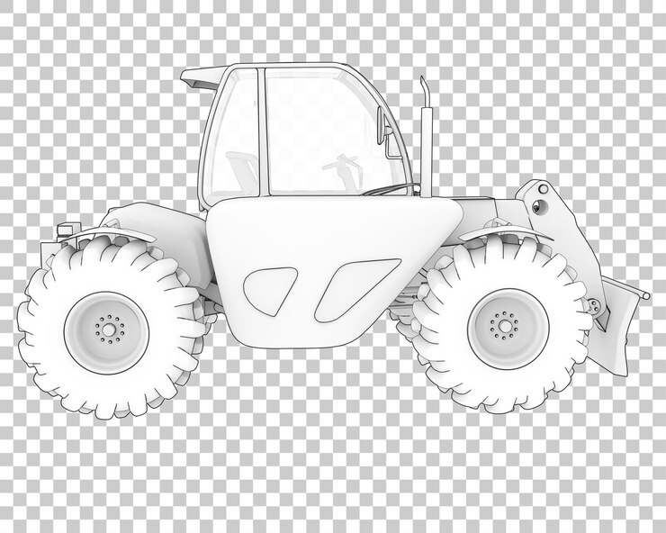 PSD máquina de corte de madera sobre fondo transparente ilustración de renderizado 3d