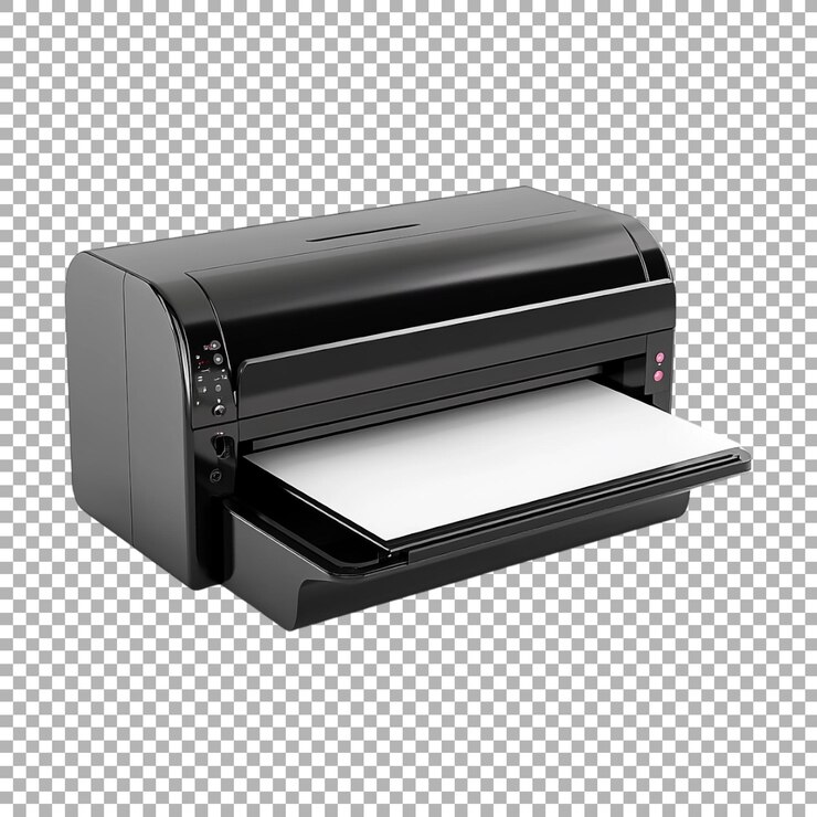PSD máquina de impresión en color en fondo transparente generada por ai
