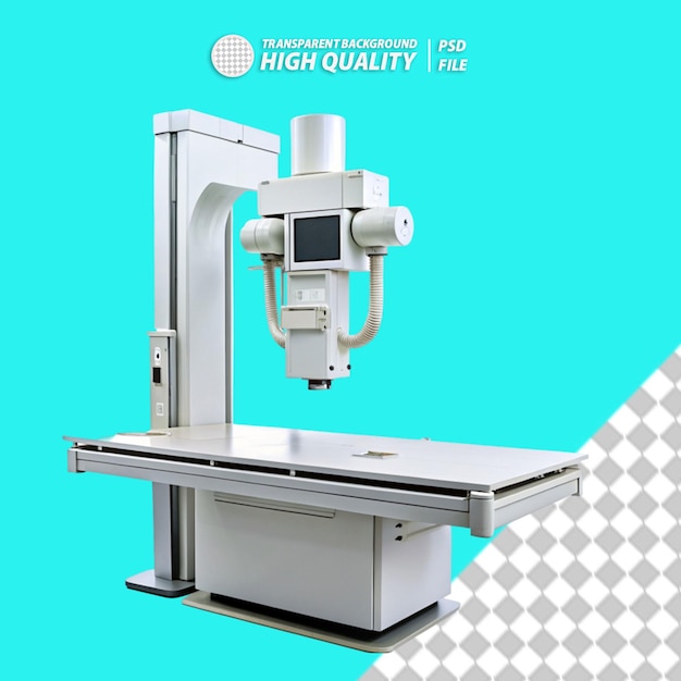 PSD máquina de rayos x en un fondo transparente
