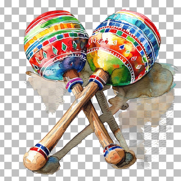 PSD maracas mexicanas tema mexicano