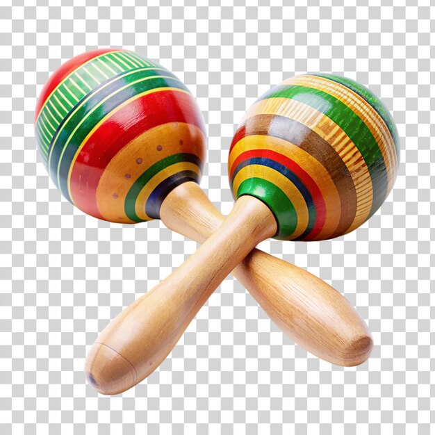 PSD maracas musicais isolados em fundo transparente