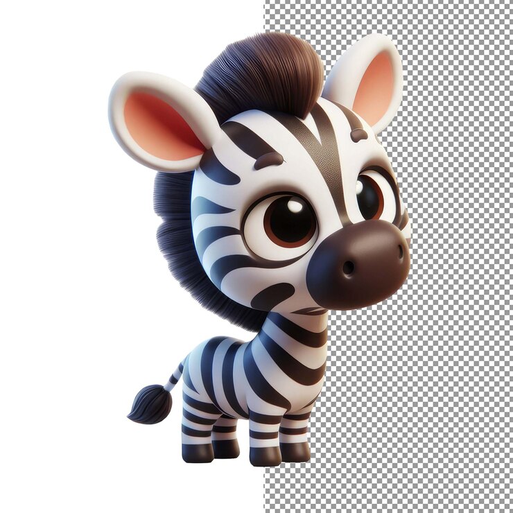 PSD maravillas caprichosas pngready aislamiento de un adorable animal en 3d