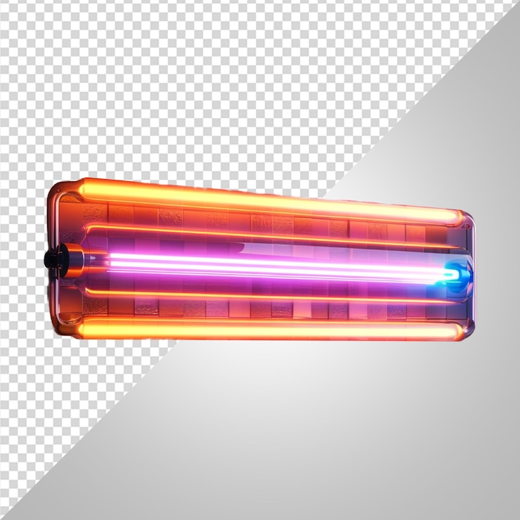 PSD la maravillosa luz de tubo de neón png