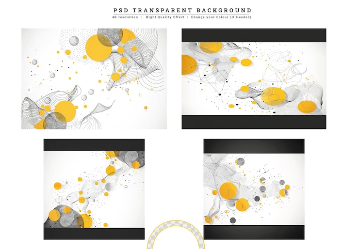 PSD marble hand paint watercolor on transparent background