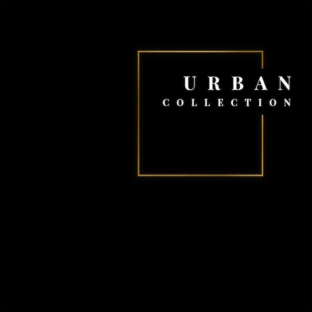Marca de la Colección Urbana con marco de oro