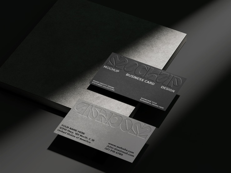 Marca de color gris basalto con efecto de logotipo