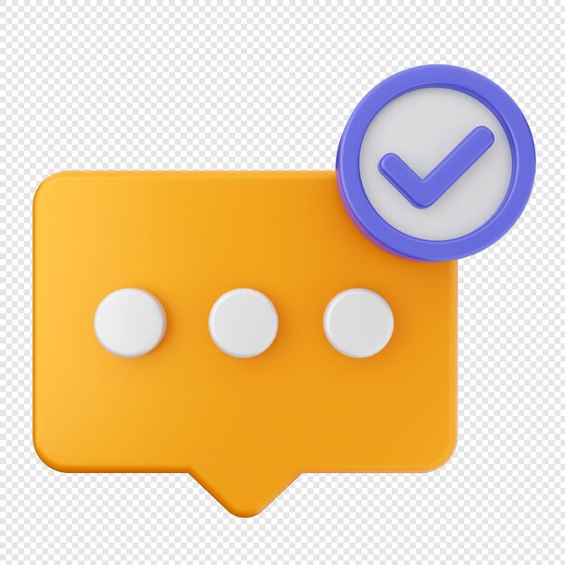 Marca di controllo di verifica 3D approva la chat