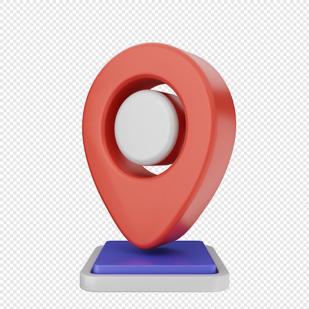 Marca di posizione 3D pin mappa GPS