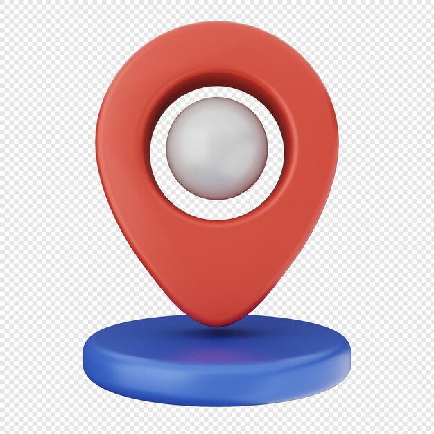 Marca di posizione 3D pin mappa GPS