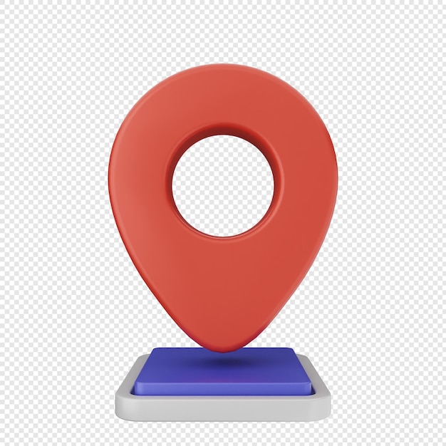 Marca di posizione 3D pin mappa GPS
